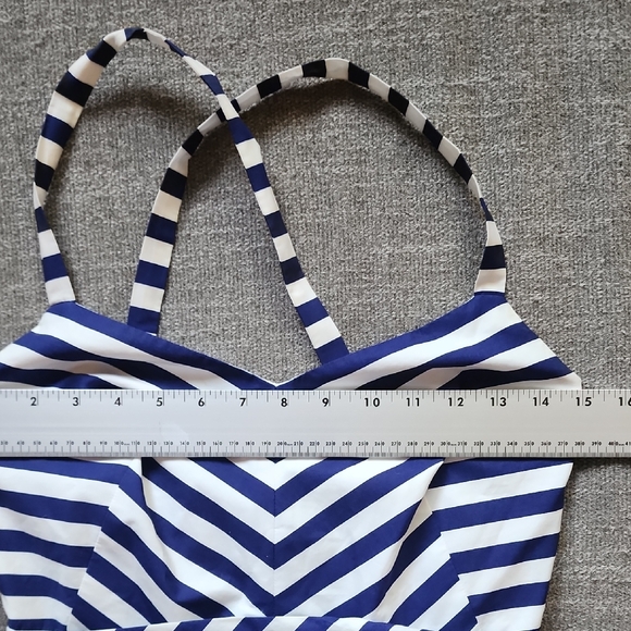 J.Crew Striped Maxi Dress Navy White Coastal Summer Vacation - Picture 14 of 16